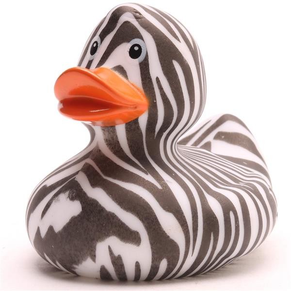 &quot;Like a Zebra&quot; rubber duck