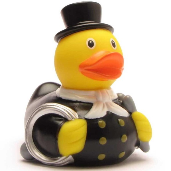 Chimney sweep Rubber Duck with white scarf