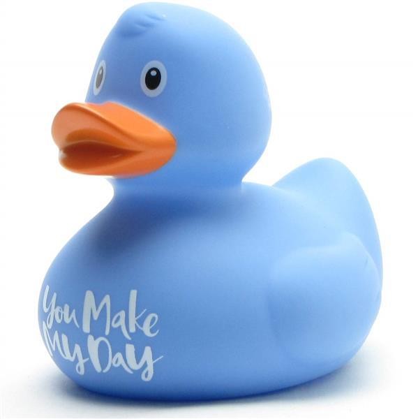 &quot;You make my Day&quot; Badeente - blau