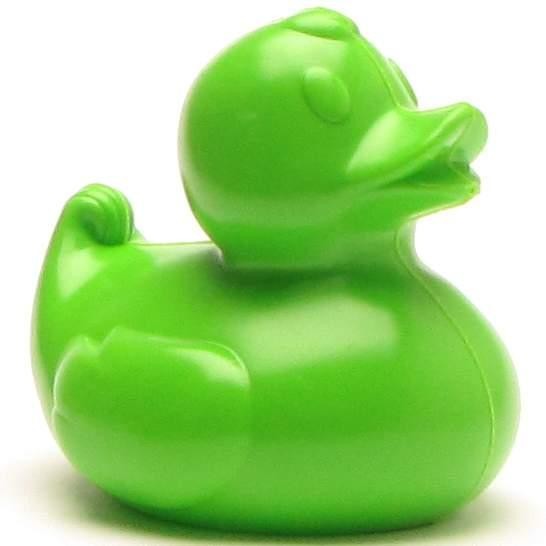 Plastic ducks 8,5 cm - green