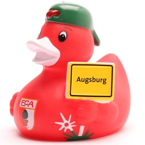 Bath duck FC Augsburg - City sign
