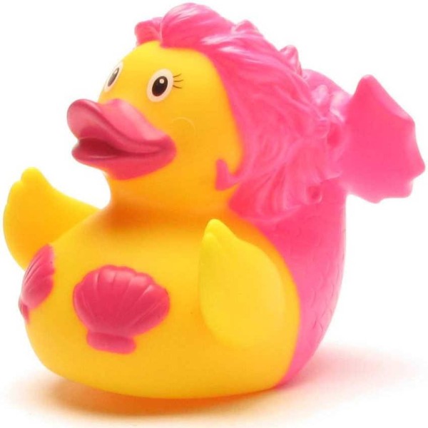 Pato de goma Sirena/mermaid - rosa