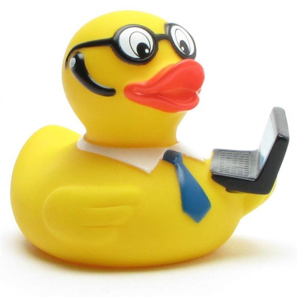 Rubber Duckie with Notebook