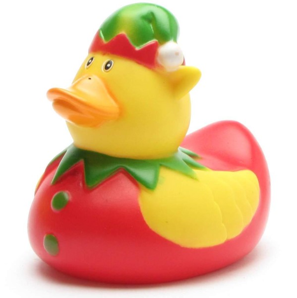 Rubber Duck Christmas elf - L: 11 cm