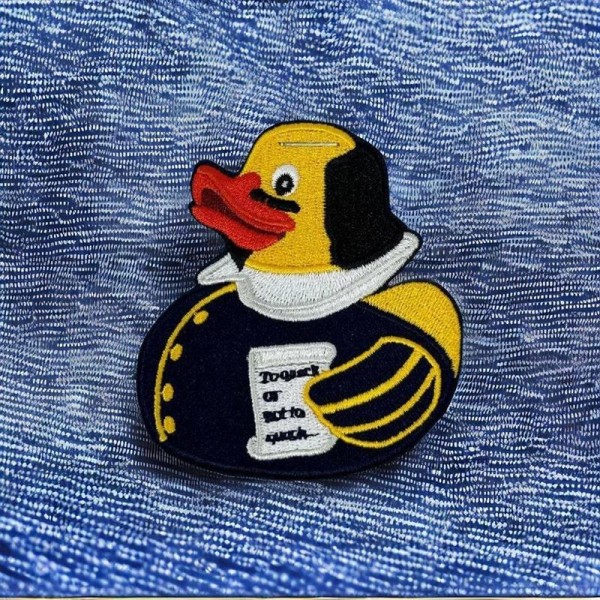 Embroidered Patch Shakespeare Duck