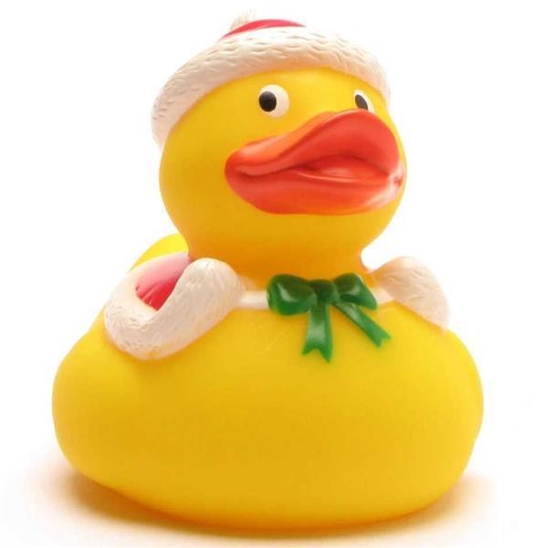 Canard de bain père Noël