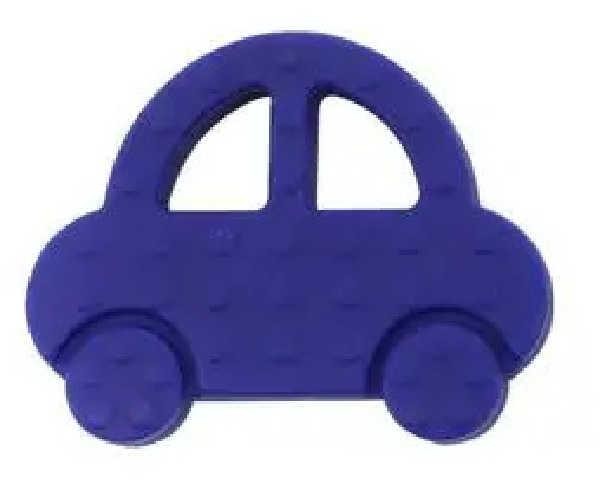 Teething ring car - dark blue