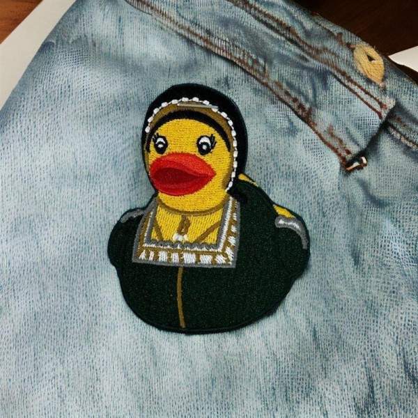 Embroidered Patch Anne Boleyn Duck