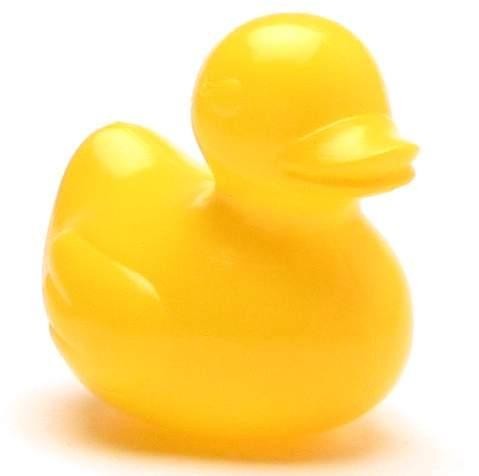 Plastic ducks yellow - 6 cm