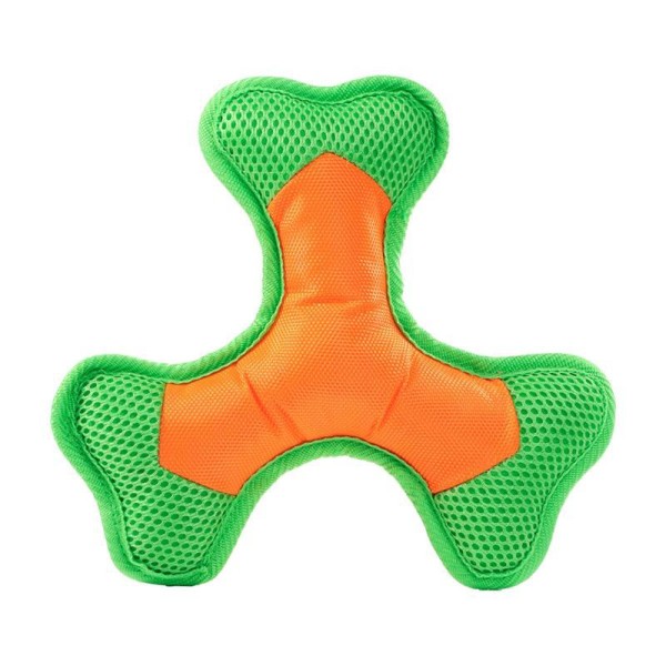 Hundespielzeug Flying Triple - grün/orange - S