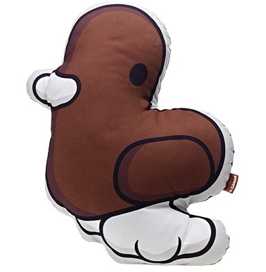 Plüschkissen - Chocolate Brown