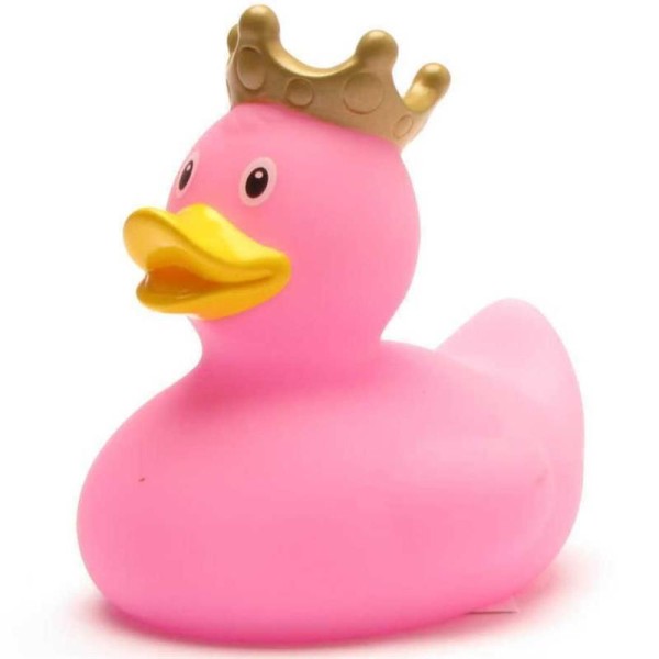 Pato de goma King/Rey - rosa