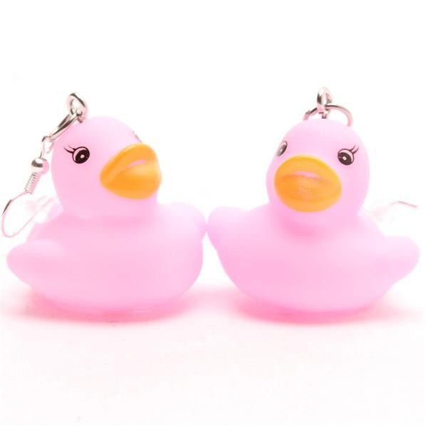 Rubber Duck - Earring - pink
