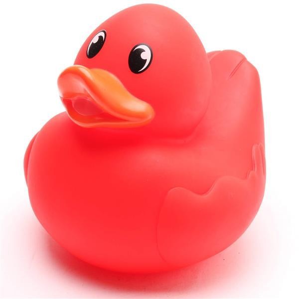 Rubber Duck Cindy - red - L: 13 cm