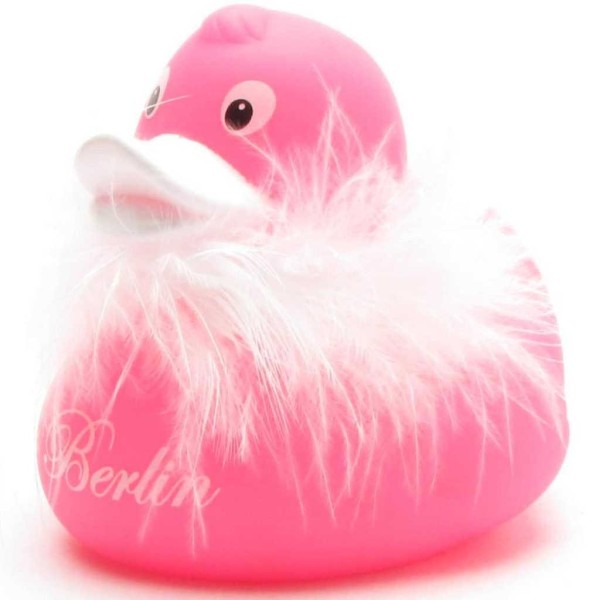 Rubber Duck Berlin pink with boa