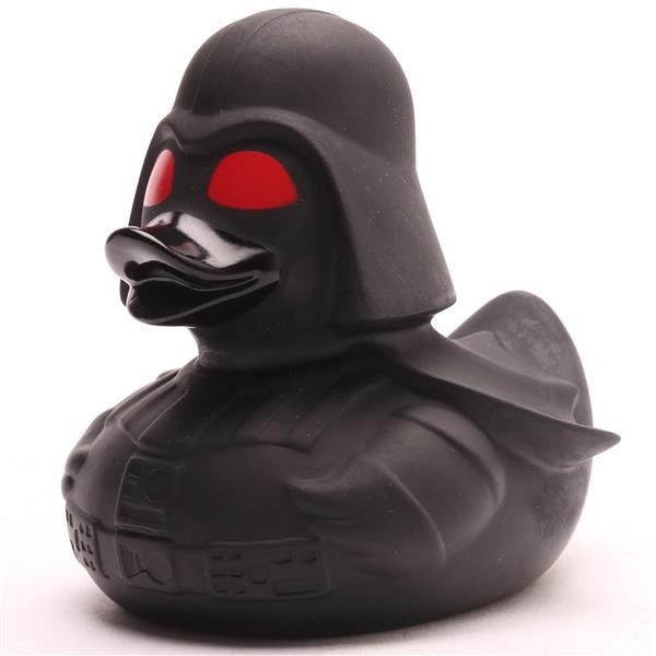 Black Star Rubber Duck - red eyes
