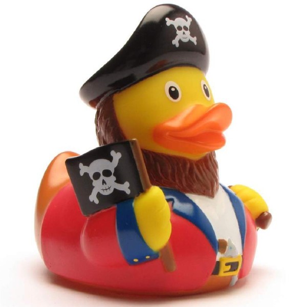 Rubber Duck Pirate with flag