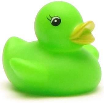 Rubber Duckie Nina green - 5 cm
