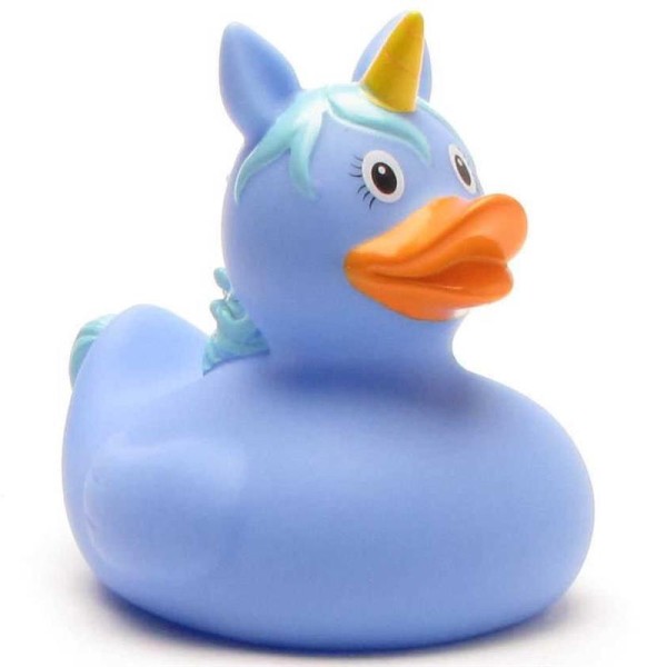 Canard de bain Unicorn bleu