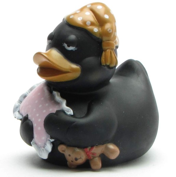 Sleepy Cap Bath Duck - black