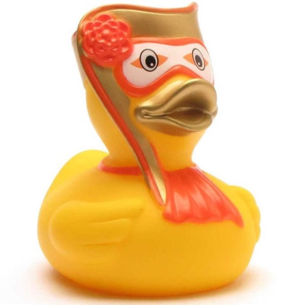 Venetian carnival man in gold Rubber Duck
