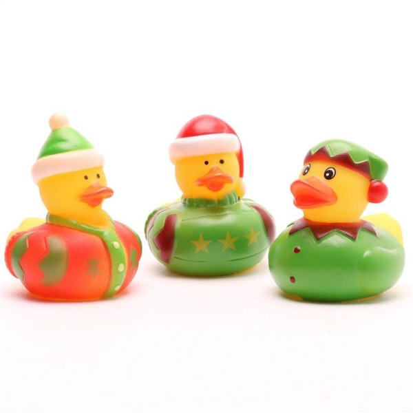 Mini-Enten Weihnachtswichtel - 3er Set