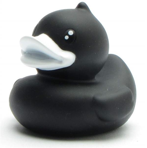 Pato de goma negro - 5,5 cm
