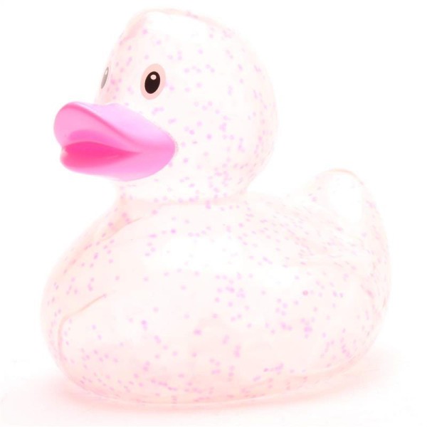Pato de baño - purpurina - rosa