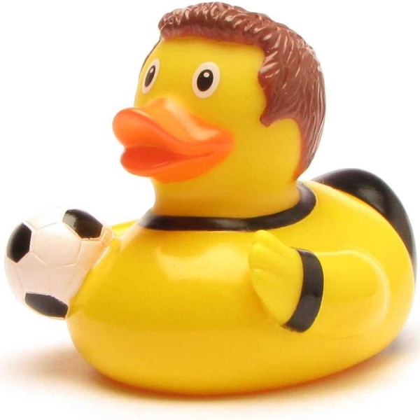 Rubber Duck footballer black-yellow
