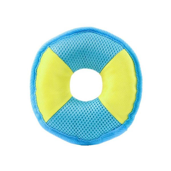 Hundespielzeug Flying Disc - blau/gelb - S