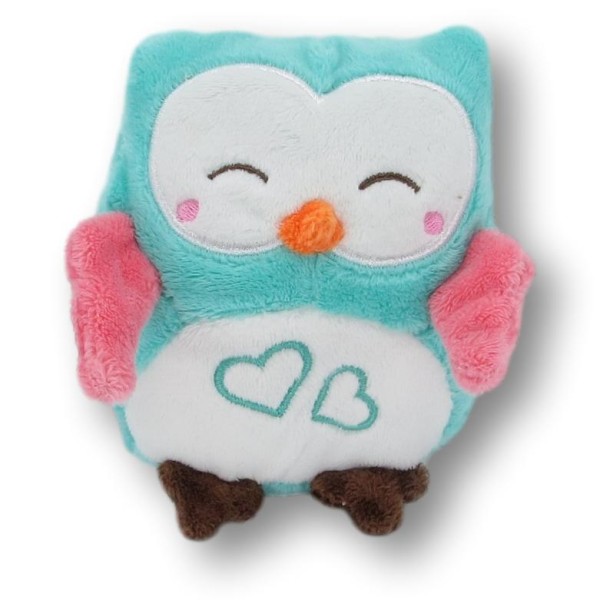 Soft toy owl with crackling foil