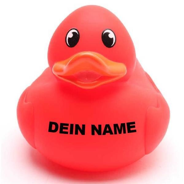 Ente - Cindy - rot - Personalisiert