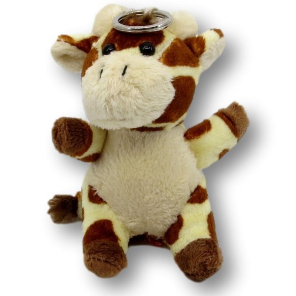 Girafe en peluche avec porte-clés