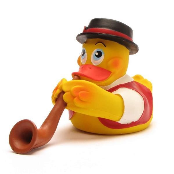 Alphorn player Rubber Duck - Switzerland