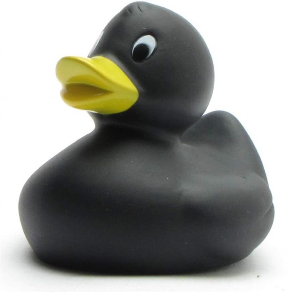 Pato de goma Romy - negro - 7 cm