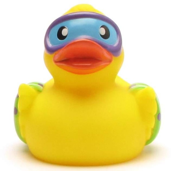 Rubber Duckie with water wings