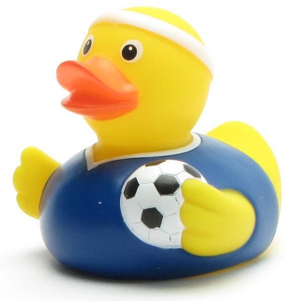 Canard de bain - Soccer - bleu