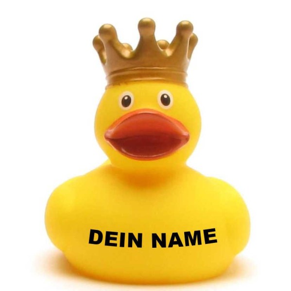 Zahnbürstenhalter-Ente König - Personalisiert
