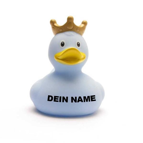Ente König hellblau - Personalisiert