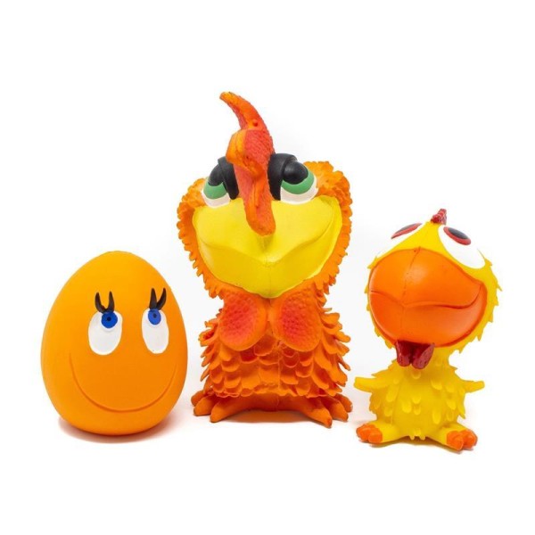 Set of 3 Ovo the Egg, Chick and Rooster