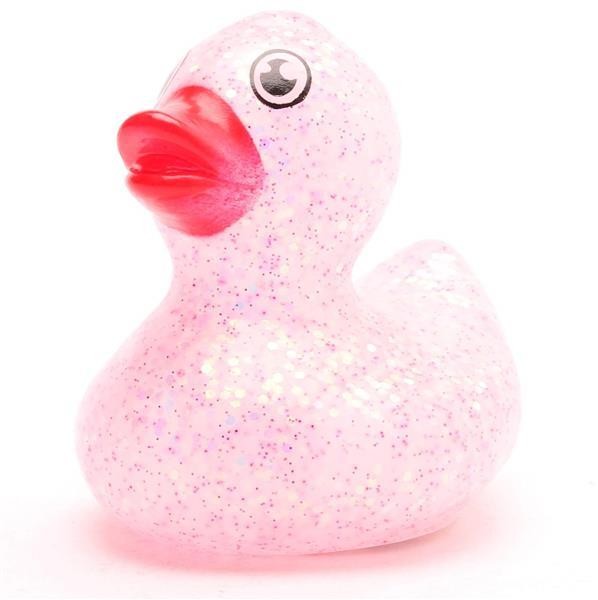 Glitter - Duck - pink - L: 5,5 cm