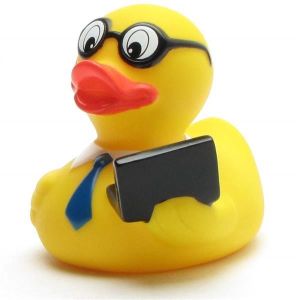 Rubber Duckie with Notebook