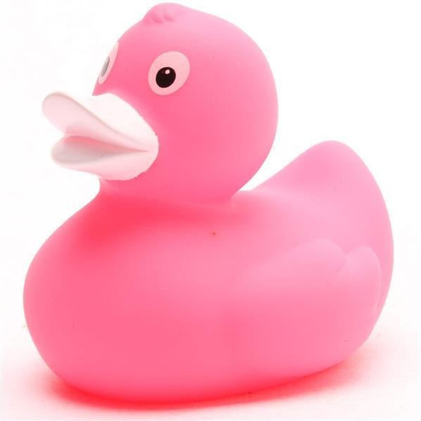 Pato de goma Olivia - pink - 8 cm