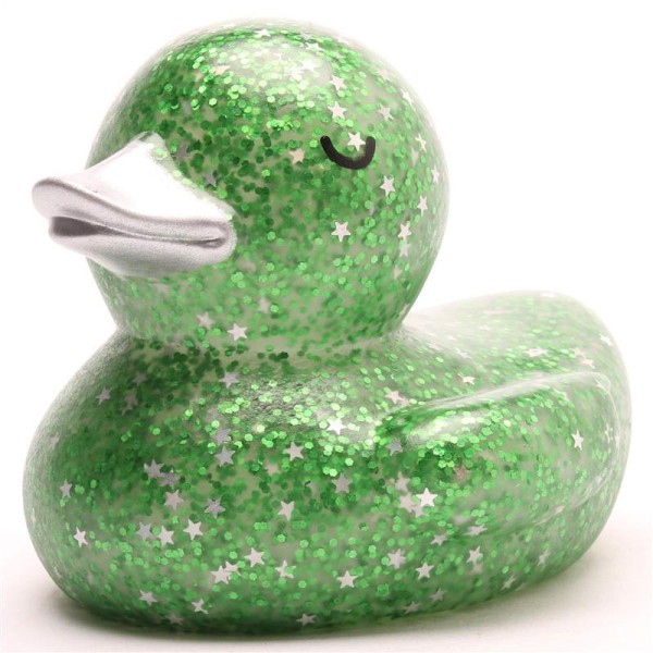 Glitter duck - green