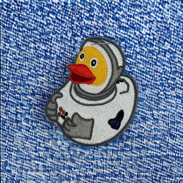 Embroidered Patch Astronaut Duck