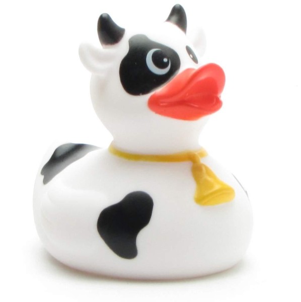 Rubber Ducky black and white cow