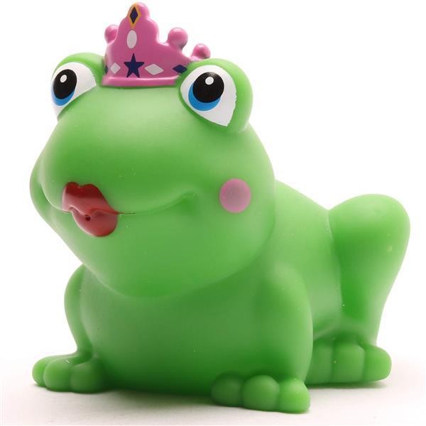 Froschkönigin mit pinkem Krönchen
