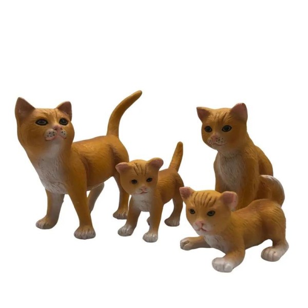 Kattenfamilie - set van 4