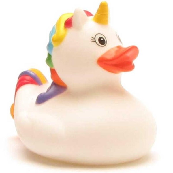 Unicorn Rubber Duck - white