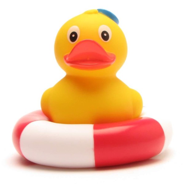 Standing Duck - sailor - in swimming ring